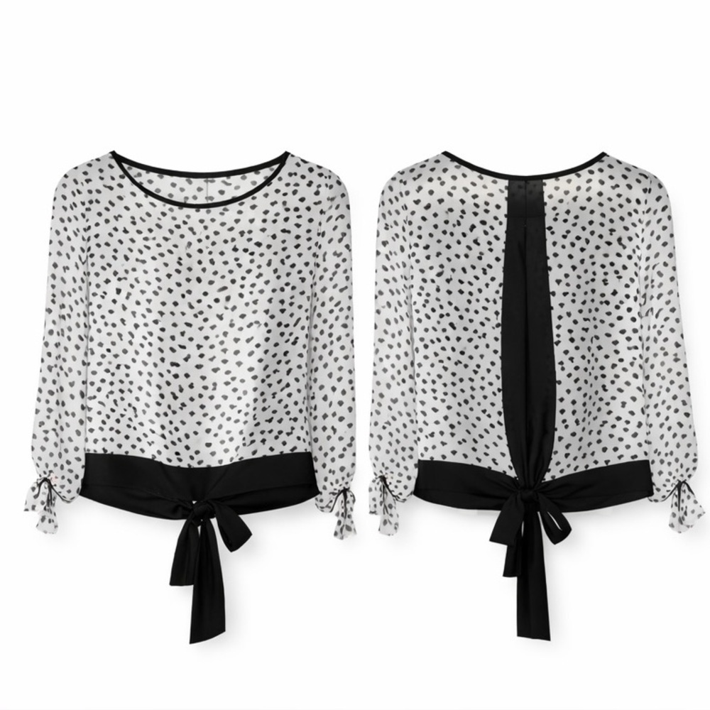 🖤 Forever 21 Sheer Heart Blouse